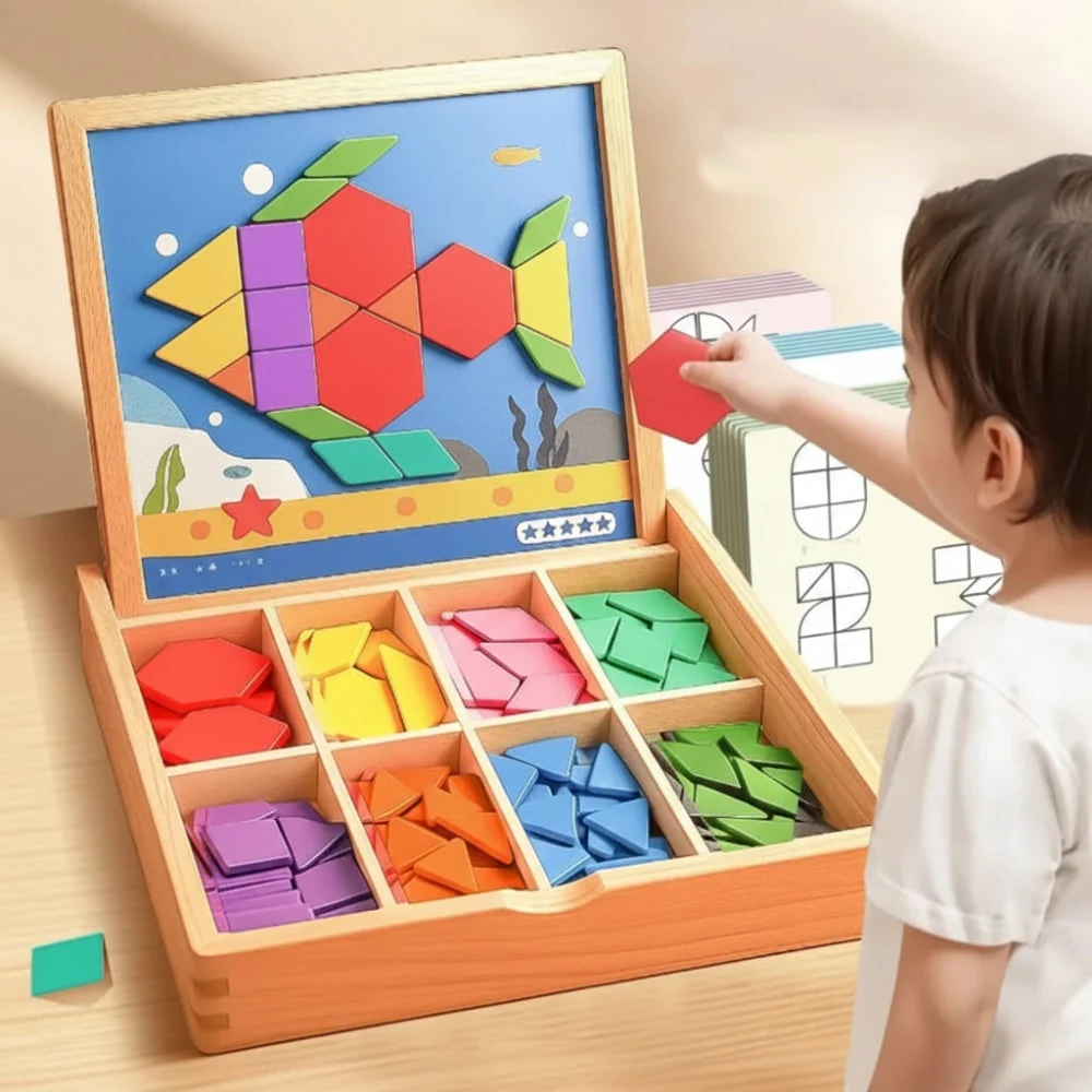 Wooden Puzzle Educational Toy Stem Learning Activity - Image 2